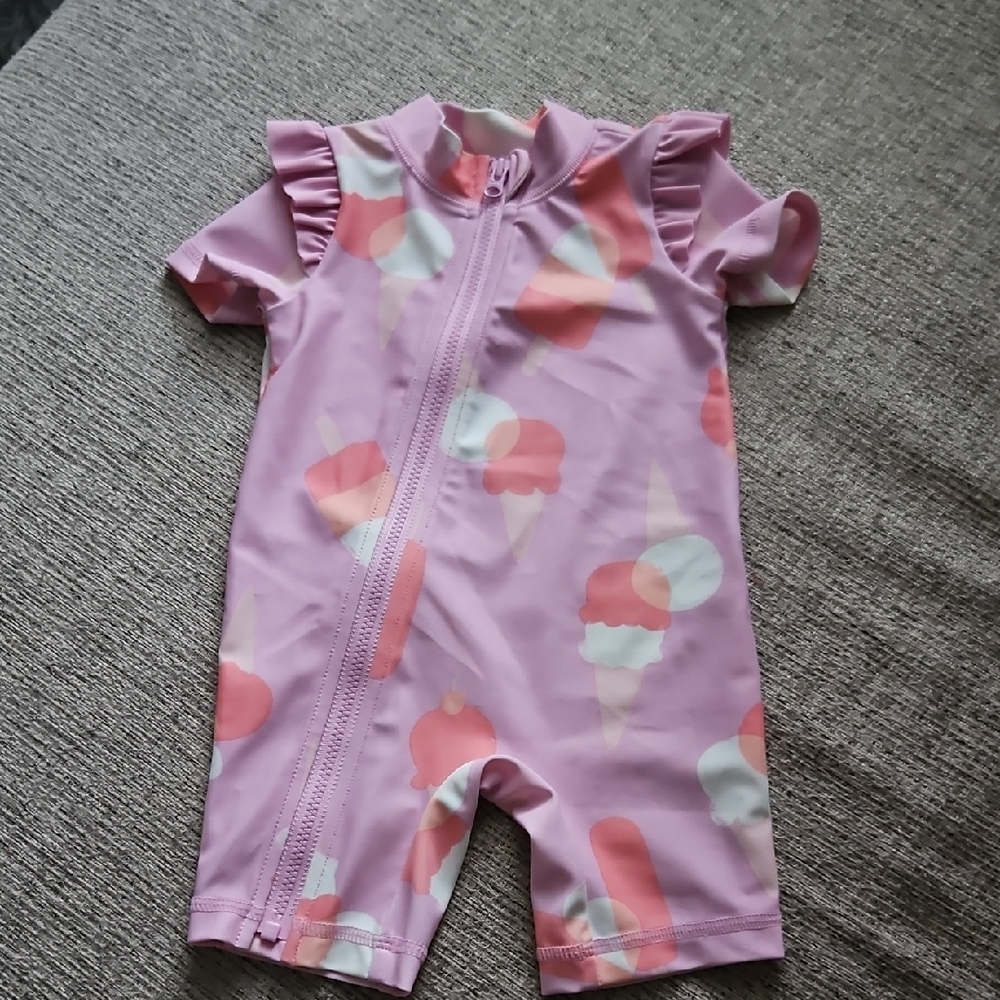Carter's Pink Ice Cream Rashguard